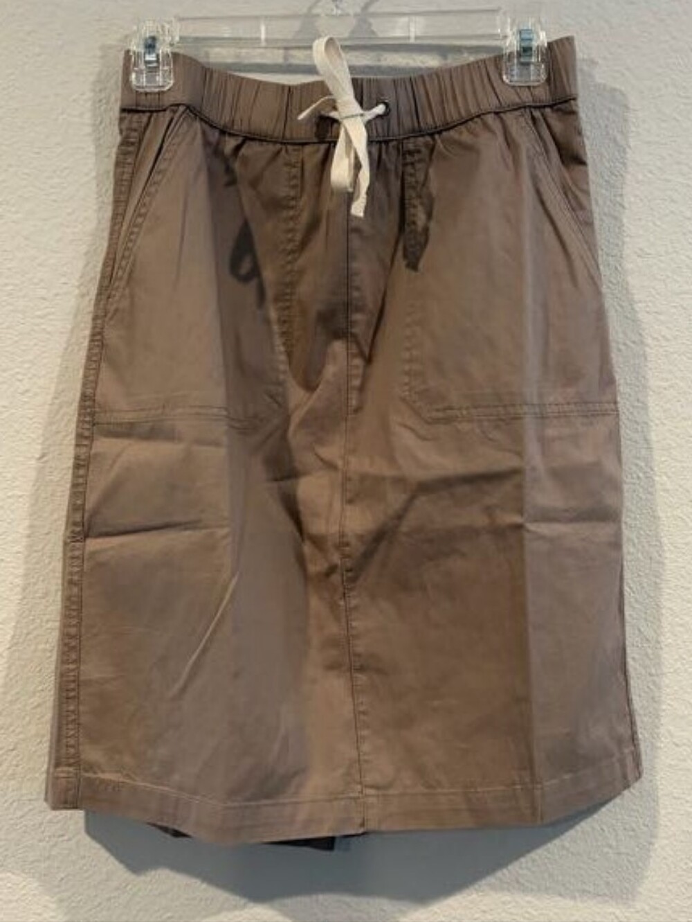 PACT Womens Classic Casual Cotton Neutral Pull On Tie Mini Skirt Size Small